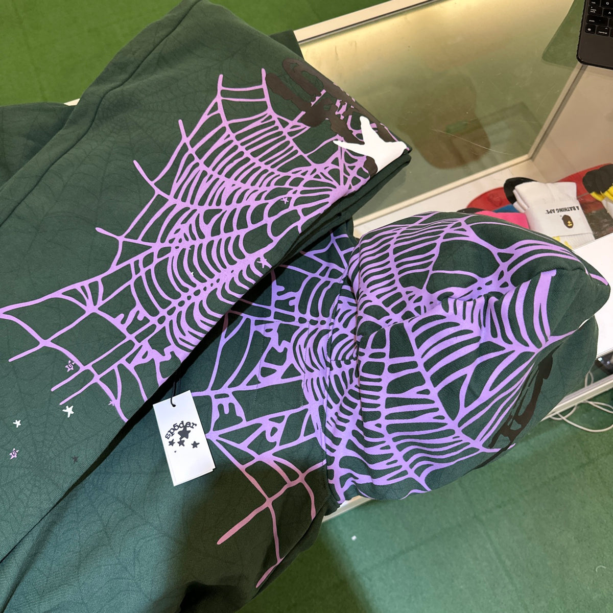 Sp5der Heavy Web Forest Grey Set web detail