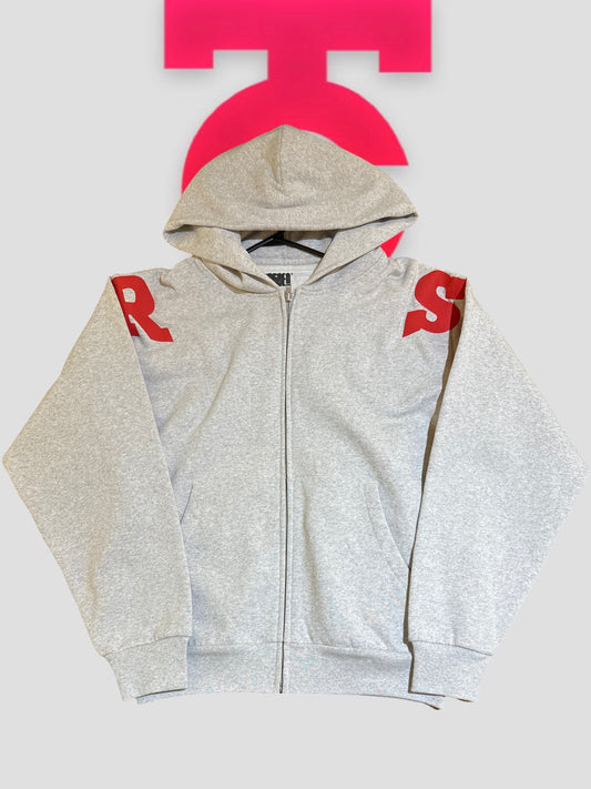 Sp5der MX555 Grey Zip Up Sample front