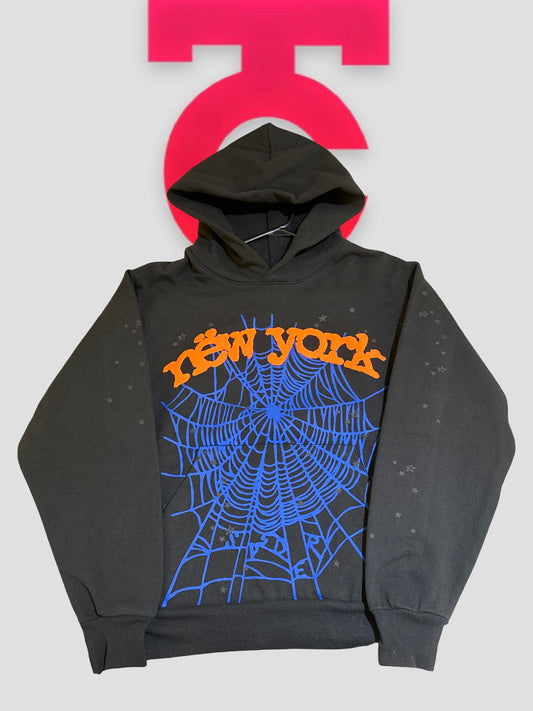 Sp5der NYC OG Web Hoodie Black cover
