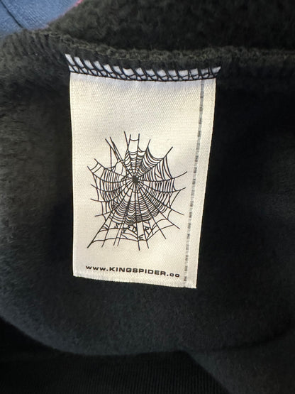 Sp5der Onyx Zip Up Black Red Kingspider tag