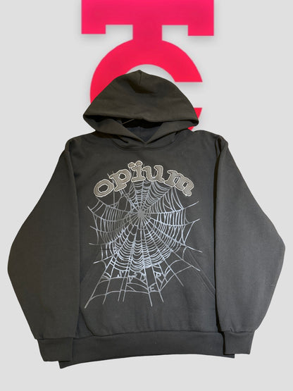 Sp5der x Opium OG Web Hoodie Black cover