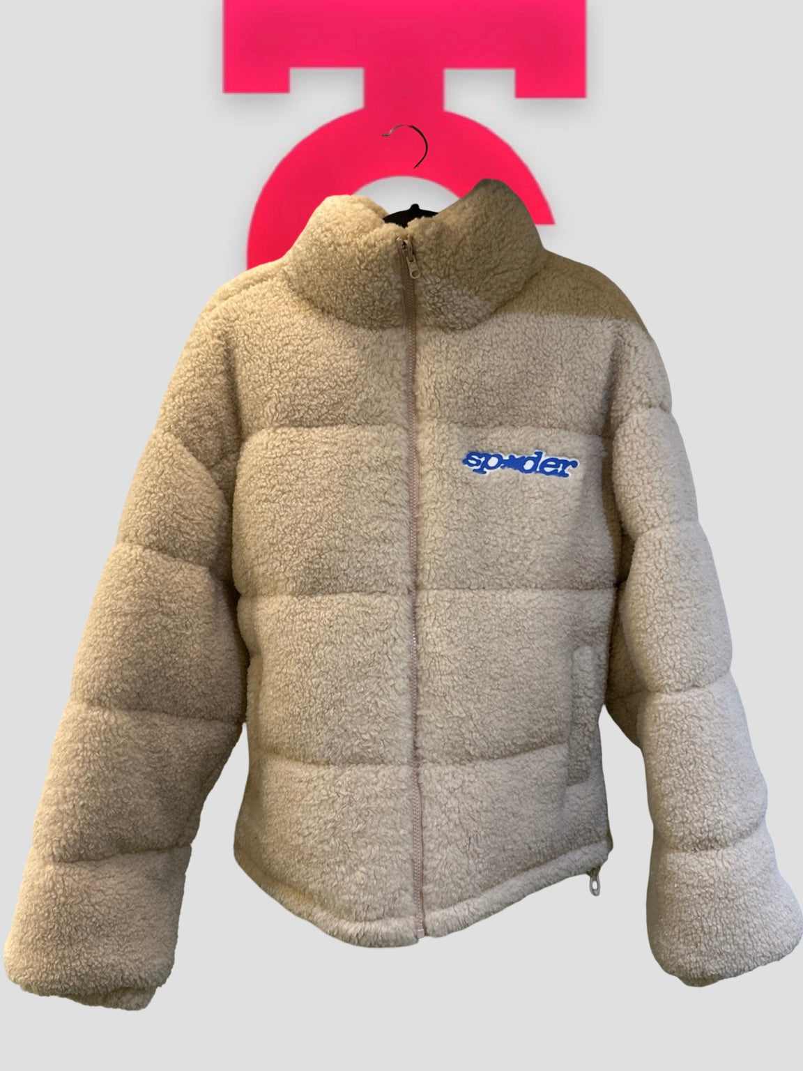 Sp5der Sherpa Puffer Jacket Cream cover
