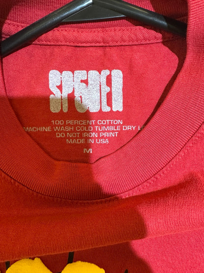 Sp5der x Streamer University Tee Red neck print size Medium