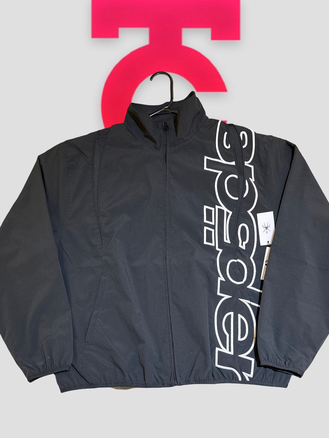 Sp5der Track Jacket Black White cover